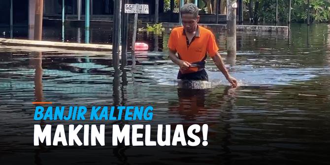 VIDEO: Banjir Palangka Raya Makin Meluas, 21 Kelurahan Terendam