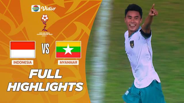 Berita Video, Highlights Pertandingan antara Timnas Indonesia U-19 Vs Myanmar pada Minggu (10/7/2022)