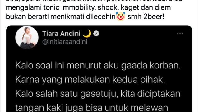 Tiara Andini Tuai Respons Negatif Gara-Gara Komentarnya Soal Korban Pelecehan Seksual