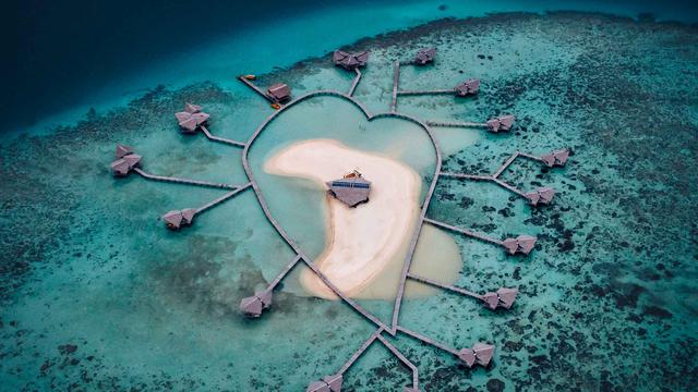 Ilustrasi objek wisata Pulo Cinta, Gorontalo