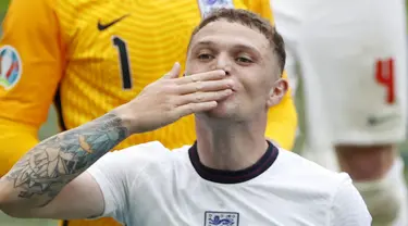 Pencapaian terbaik pemain 33 tahun itu bersama Timnas Inggris adalah dua kali jadi finalis Piala Eropa. Pertandingan terakhirnya dilakukan saat Inggris kalah dari Spanyol di final Euro 2024. (JOHN SIBLEY / POOL / AFP)