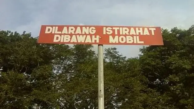 Rambu Lalu Lintas Aneh Dan Lucu