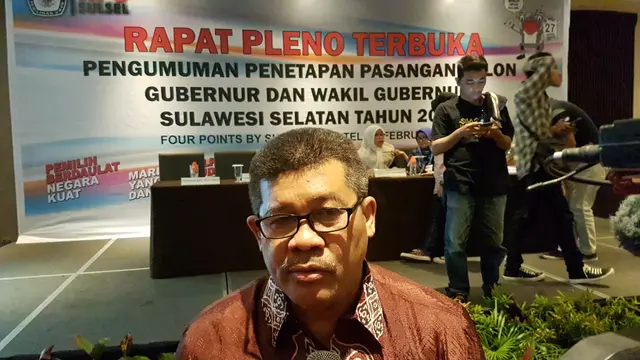 Ketua KPU Sulawesi Selatan, Iqbal Latief (Liputan6.com/Fauzan)