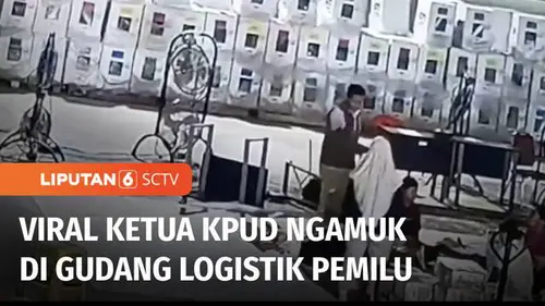 VIDEO: Viral Video Amukan Ketua KPU Kota Batam di Gudang Logistik Pemilu, Gegara Apa?