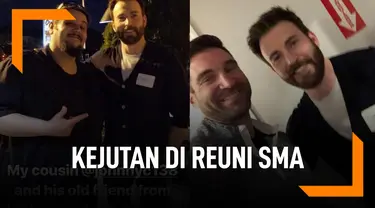 Aktor Avenger Chris Evans Beri Kejutan di Reuni SMA