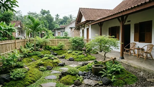Ide Taman Bergaya Jepang yang Tetap Cocok untuk Rumah Sederhana/AI Generated