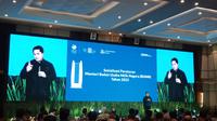 Menteri BUMN Erick Thohir dalam Sosialisasi Peraturan Menteri BUMN 2023 di Graha Pertamina, Jakarta, Senin (27/3/2023)