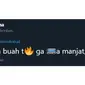 Emoji sebagai pengganti kata dalam kalimat ala netizen (Sumber: Twitter/@sabrinben)