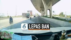 DETIK-DETIK TRUK LEPAS BAN DI JALAN RAYA