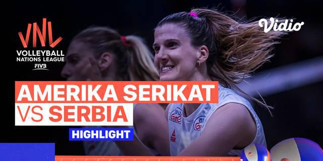 VIDEO: Serunya Volleyball Nations League Putri 2022, Amerika Serikat Disingkirkan Serbia