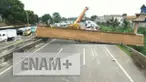 Agar tidak membuat kemacetan panjang, di jalan tol BSD diberlakukan contra-flow