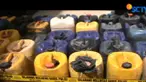 Bersama MH, polisi menyita barang bukti puluhan drum serta karung bahan dasar pembuatan BBM palsu jenis Pertalite.