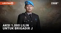 Aksi 1.000 Lilin Untuk Brigadir J