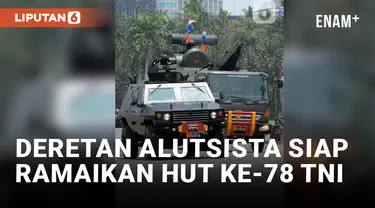 Jelang HUT ke-78 TNI, Deretan Alutsista Ramaikan Silang Monas