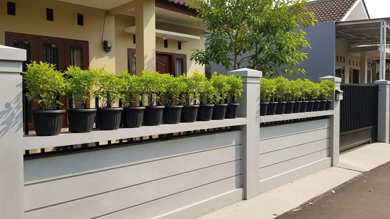 Model Pagar Rendah untuk Rumah Mungil Biar Tampak Lega