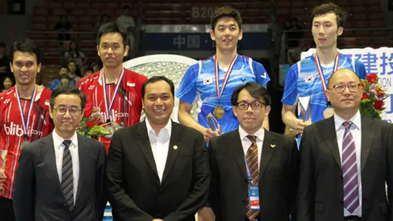 Ganda putra Indonesia Hendra Setiawan/Mohammad Ahsan