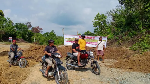 Jalan yang menjadi akses lalu lintas PT PBM (Liputan6.com/Ist)