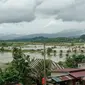Banjir melanda wilayah Konawe Utara sebabkan ratusan hektar sawah terendam.