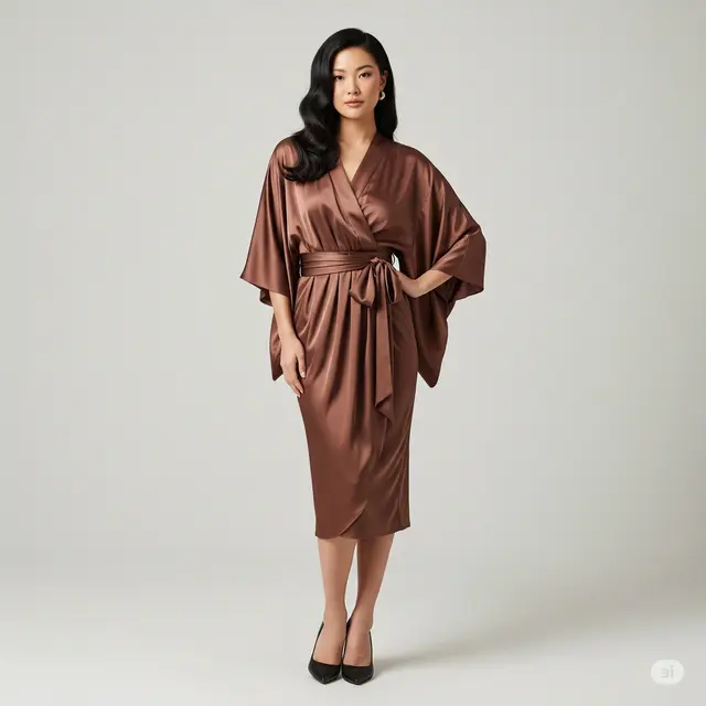 12 Desain Baju Kondangan Satin Modern dan Elegan untuk Tampil Memukau