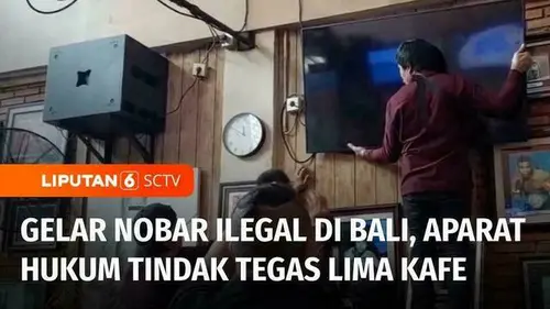 VIDEO: Aparat Tindak Tegas Kafe dan Restoran yang Gelar Nobar Liga Inggris Ilegal di Bali