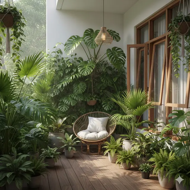 Kebun Tropis Mungil (Gemini AI)