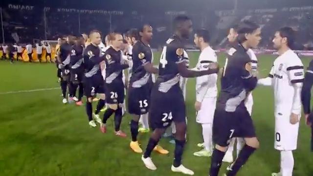 Hasil Liga Europa antara PAOK melawan Guingamp.