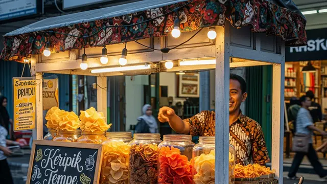Ide Jualan Makanan Ringan. (Foto: AI)