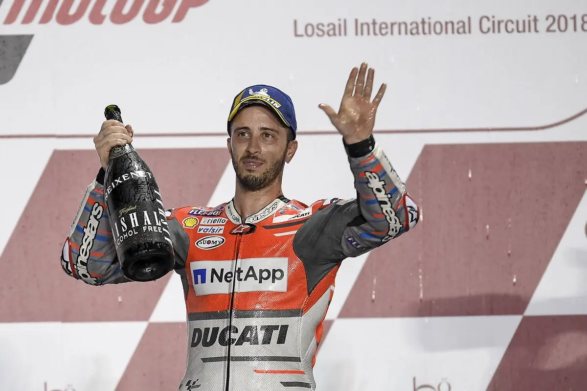 Pembalap Ducati Corse, Andrea Dovizioso segera memulai pembicaraan kontrak baru usai balapan MotoGP Qatar 2018. (Twitter/Ducati Corse)