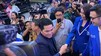 Menteri BUMN Erick Thohir hadir di HUT PAN di Hotel Sultan, Jakarta. (Foto: Nanda Perdana Putra/Liputan6.com).