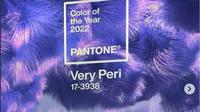 Mengenal Warna Very Peri yang Diprediksi Jadi Tren di 2022. (dok.Instagram @pantone/https://www.instagram.com/p/CXTkEMIAIMV/Henry)