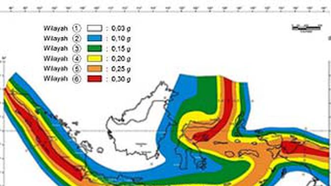  Peta Gempa Indonesia  Selesai Dibuat News Liputan6 com