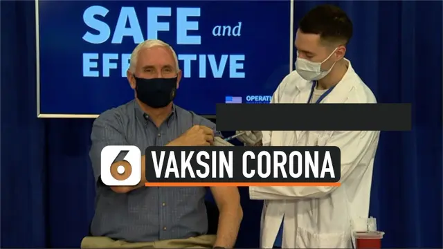 VIDEO: Wapres AS Mike Pence Disuntik Vaksin Corona