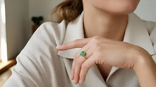 Cincin Batu Giok Kekinian untuk Wanita Tampil Elegan (Sumber Gambar: Meta AI)