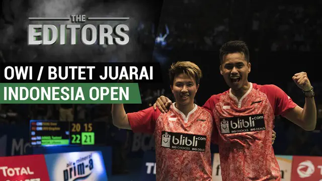 Berita video The Editors yang kali ini akan membahas perjalanan Tontowi Liliyana Natsir meraih juara Indonesia Open 2017.