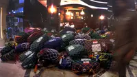 Koper jemaah calon haji Indonesia menumpuk di Hotel Ramada, Madinah, Arab Saudi. (Liputan6.com/Wawan Isab Rubiyanto)