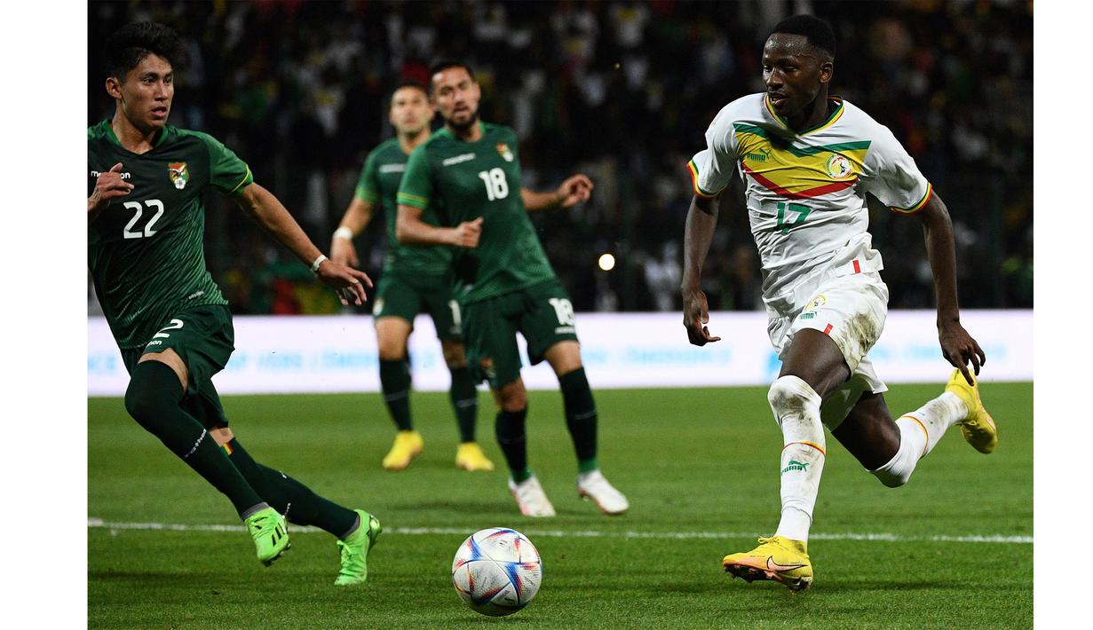 Timnas Senegal memiliki beberapa nama pemain berusia muda yang merumput di Liga Inggris. Salah satunya adalah Pape Matar Sarr, pemain berusia 20 tahun yang baru bergabung dengan Tottenham Hotspur. (AFP/Christophe Archambault)