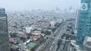 Kualitas udara Jakarta pada hari ini, Kamis (15/5/2025) pada pukul 09.00 WIB masuk dalam kategori sedang. (Liputan6.com/Angga Yuniar)