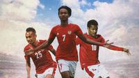 Timnas Indonesia - Irfan Jaya, Ronaldo Kwateh, Ramai Rumakiek (Bola.com/Adreanus Titus)