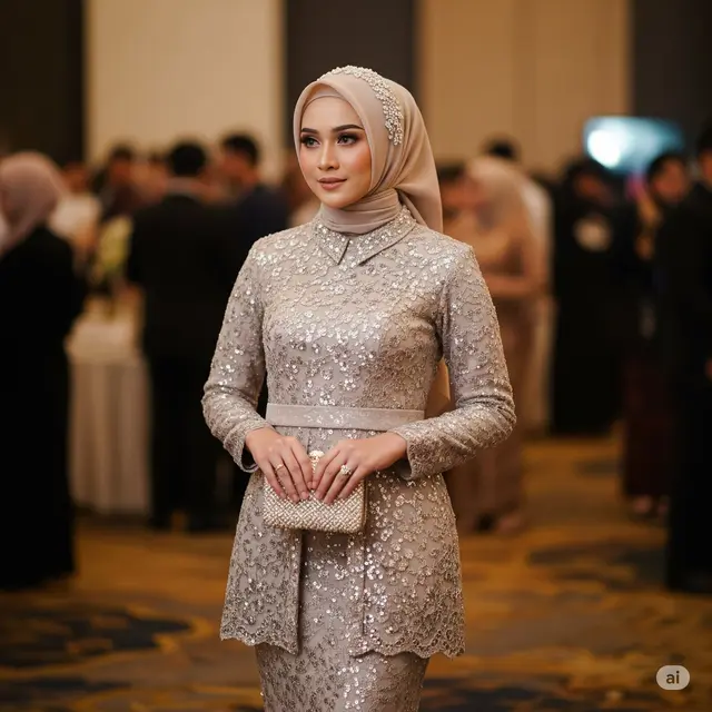 Gamis Brokat Full Payet