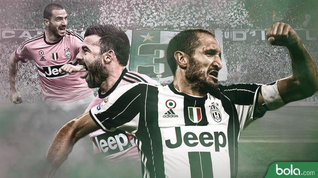 Serie A_Trio BBC Juventus (Bola.com/Adreanus Titus)