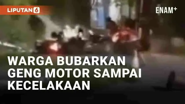 Momen upaya warga menghalau geng motor di jalan viral di media sosial. Warga bersenjata bambu dan benda tumpul melempari geng motor saat melintas. Upaya warga memberikan pelajaran pada geng motor berakhir dengan insiden.