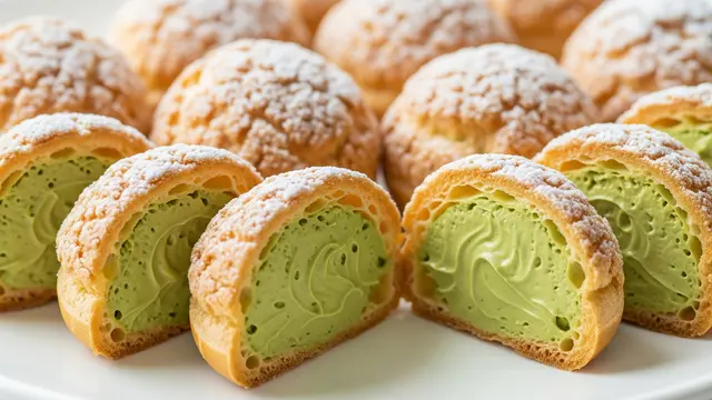 Matcha Cream Puff