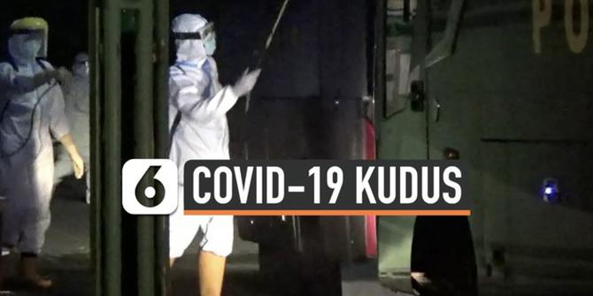 VIDEO: Covid-19 di Kudus Meledak, Puluhan Pasien Diangkut Bus Polisi