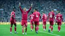 Hugo Ekitike sukses membuktikan diri sebagai pembelian yang tepat untuk The Reds. Ia selalu mencetak gol di dua laga awal bersama Liverpool. (AP Photo/Jon Super)