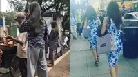 6 Momen Tak Sengaja Orang Pakai Baju Sama di Trotoar Jalan Ini Kocak (1cak)