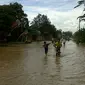 Korban banjir di Kabupaten Cilacap, Jawa Tengah sebanyak 440 kepala keluarga. 