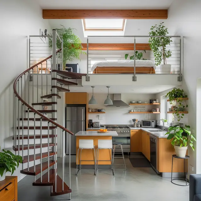 9 Model Rumah Kecil dengan Mezzanine dan Dapur Terbuka, Solusi Lahan Terbatas