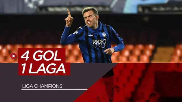 MOTION GRAFIS: Josep Ilicic dan Para Pemain Pencetak Quattrick di Liga Champions