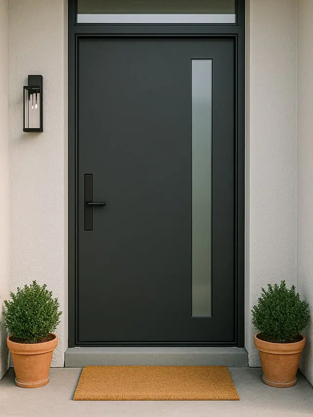 Contoh Model Pintu Depan Rumah dengan Desain 1 Pintu