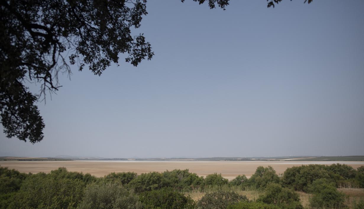 Spanyol menerima hujan 28 persen lebih sedikit dari yang diperkirakan pada pertengahan Mei 2023. (AFP/Jorge Geurrero)